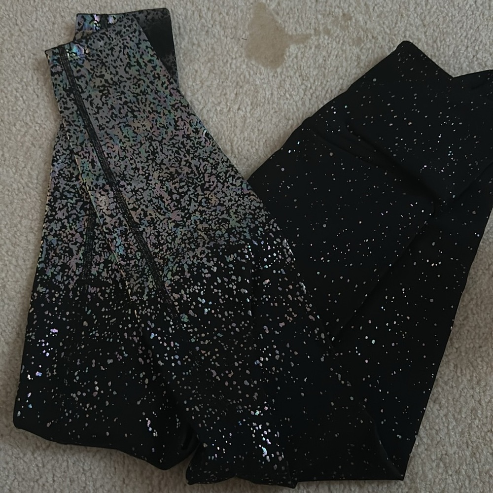 Beyond yoga sparkly black leggings